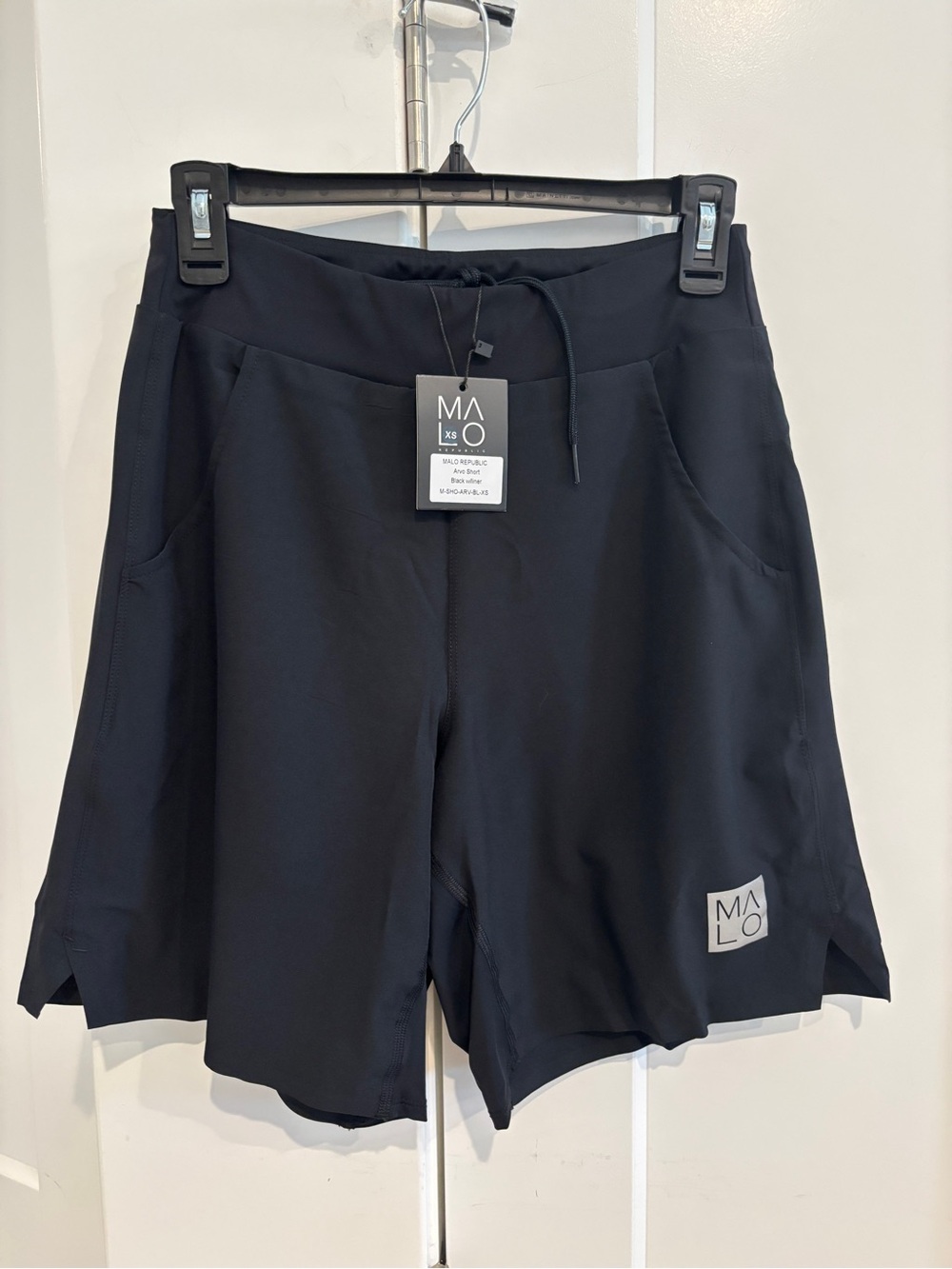 Malo WYN Argo Black Athletic Shorts. Size XS